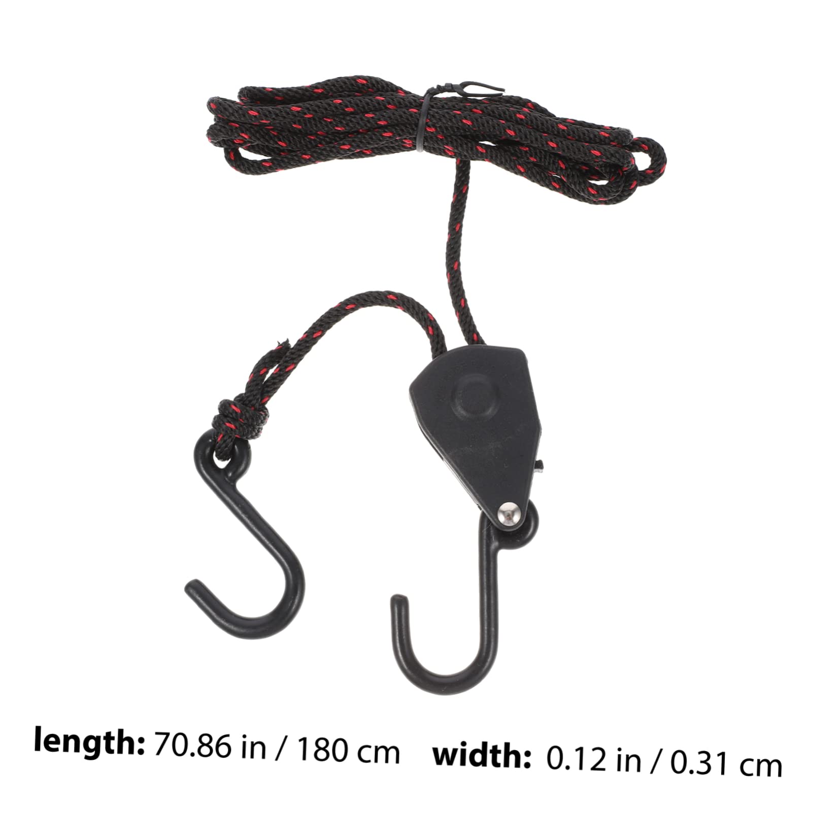 WOONEKY Kayak Canoe Boat Tie Down Straps 2 Pcs 1/8 Rope Hangers Pulley Ratchet Straps for Boat Ropes