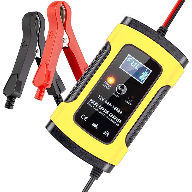 Carica Batteria Auto Caricabatterie a impulsi for batteria for auto da moto intelligente intelligente universale 6A 12v Tipo di riparazione Caricabatterie-Batteria automatica Caricabatterie Auto
