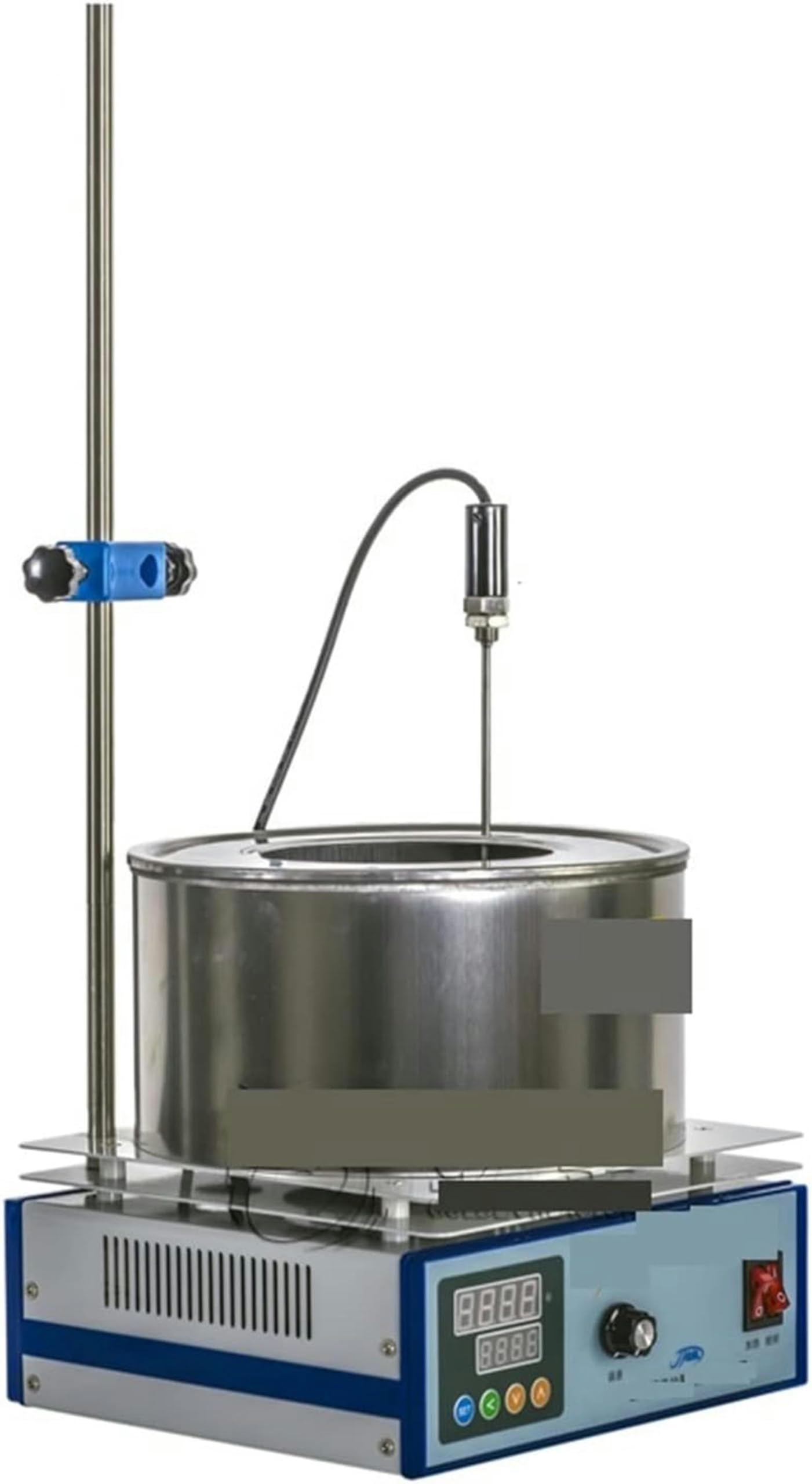 Mieszadło magnetyczne, 15 l, laboratoryjne, ogrzewanie, cyfrowy wyświetlacz, stała temperatura, woda, kąpiel, olej, garnek do kąpieli i roztworów grzewczych