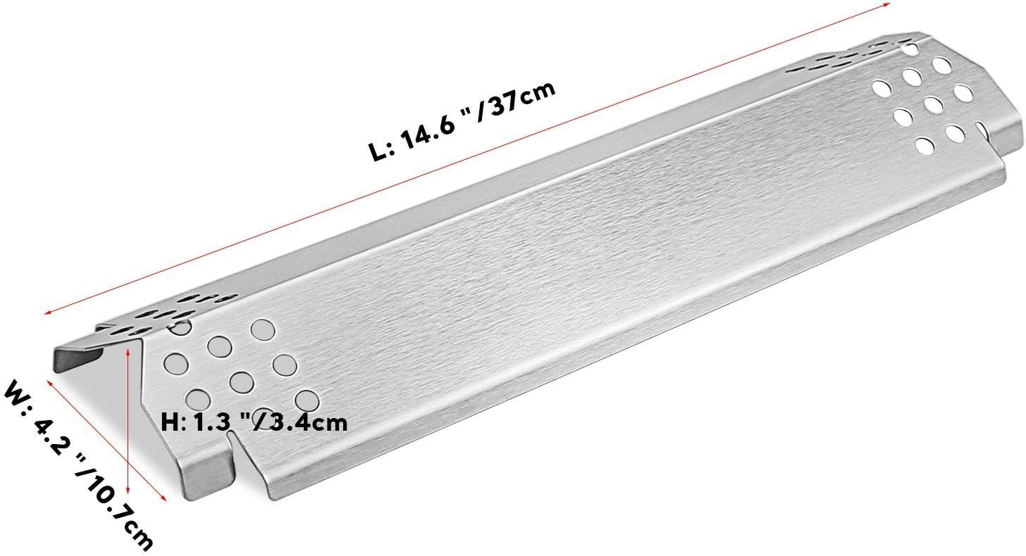 Uniflasy Grill for Replacement Parts Nexgrill 720-0888N 720-0830H 720-0830D 20-0783E Gas Grill Burner Tube, Heat Plates Cooking Grate and Cooking Griddle for Nexgrill Grill Parts, 5 Pack