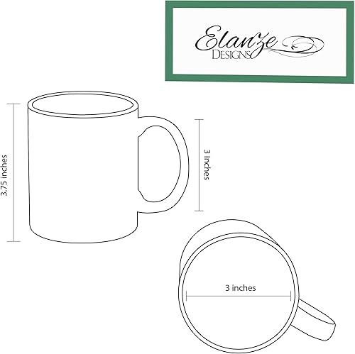 Miniatura 5 de Elanze Designs Flamingos are my Spirit Animal - Taza de café de cerámica blanca de 11 onzas