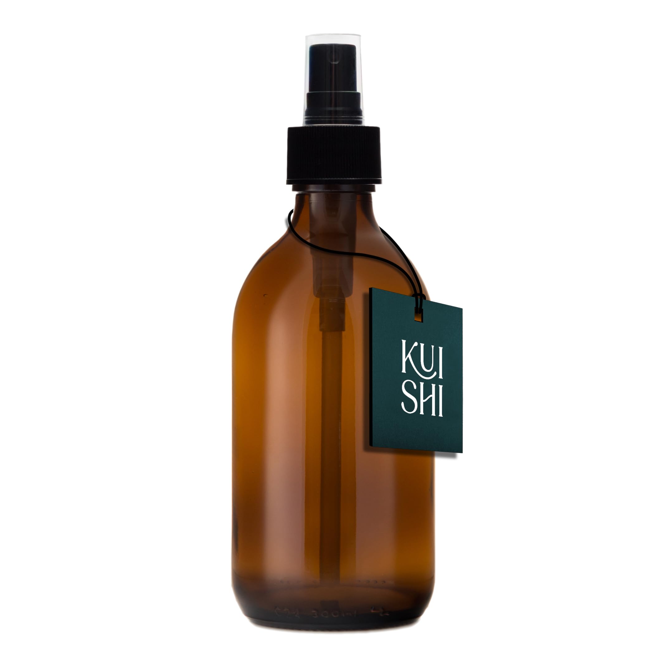 Kuishi Amber 300Ml Glass Perfume Atomiser Spray Bottle – Refillable Travel Atomiser With Protection For Fragrance & Aftershave