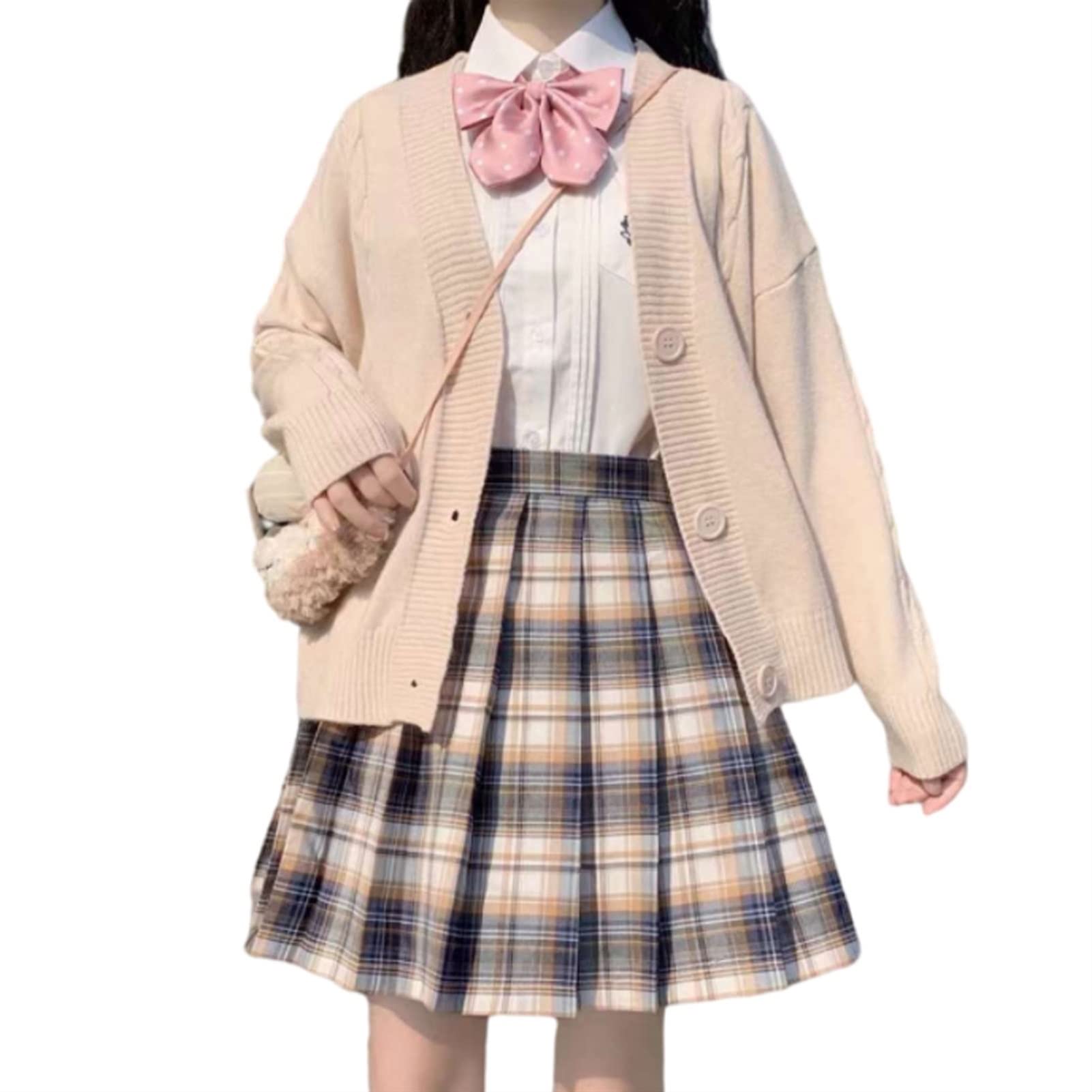 V-Neck Cardigan Sweater JK Uniform 