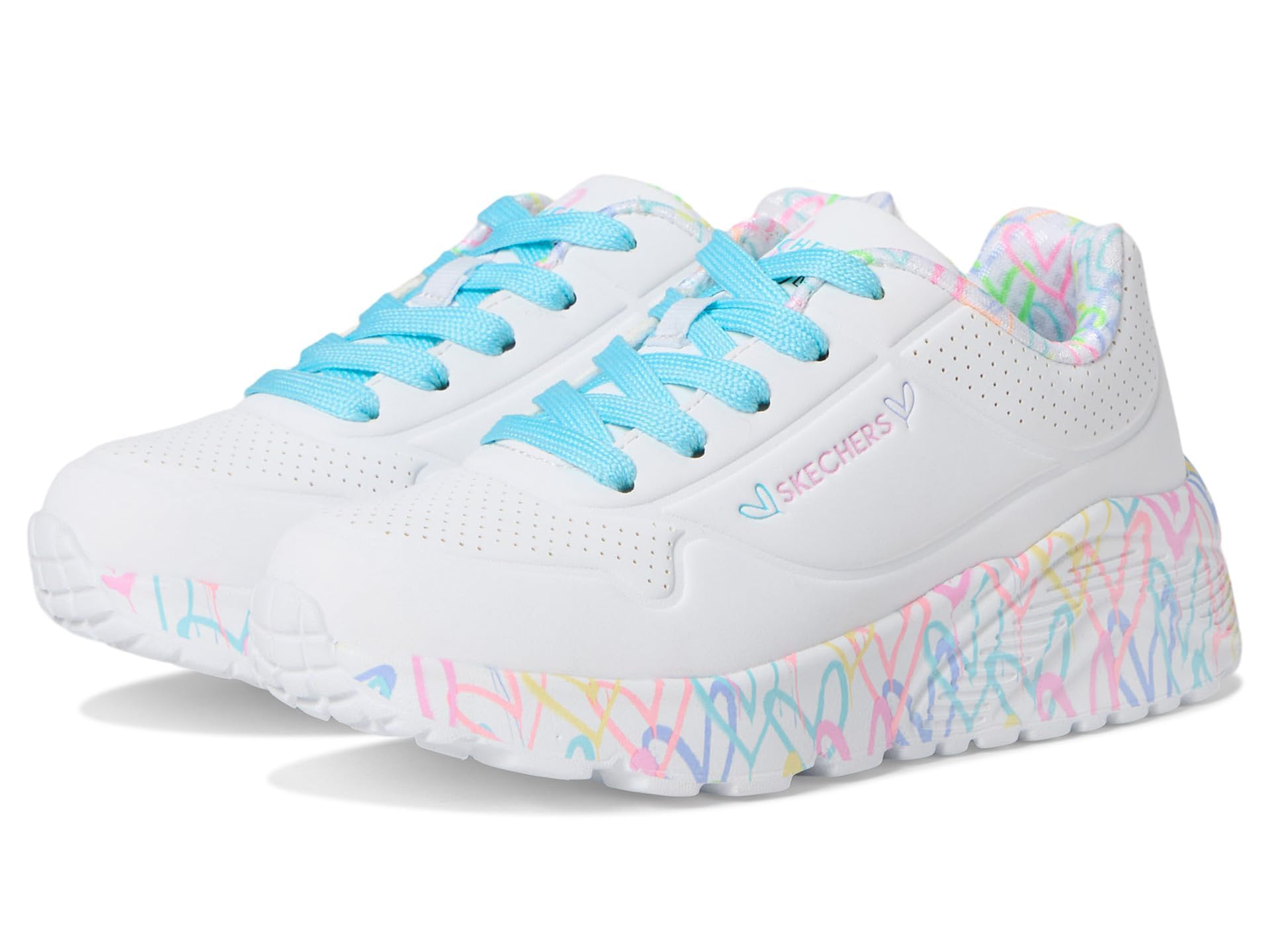 Skechers Uno Lite-Lovely Luv Damen-Sneaker (kleine und große Kinder)