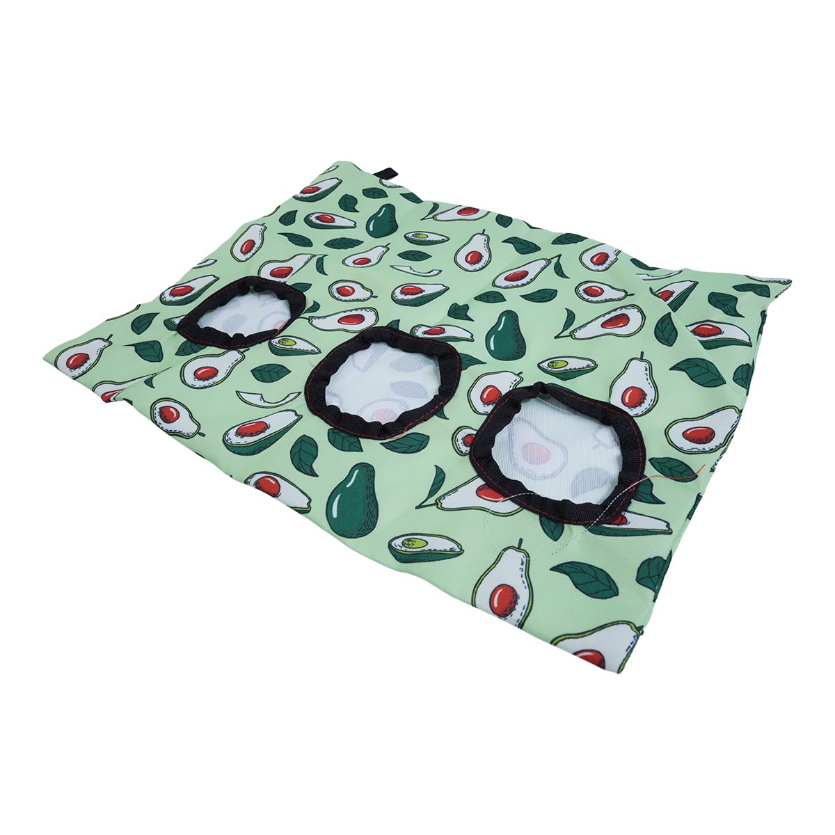 ZONADAH Rabbit Hay Feeder Hanging Rabbit Hay Feeder Bag with 3 Holes Guinea Pig Hay Feeder Foldable Hay Storage Bag for Rabbit Guinea Pig Hamster - Image 3