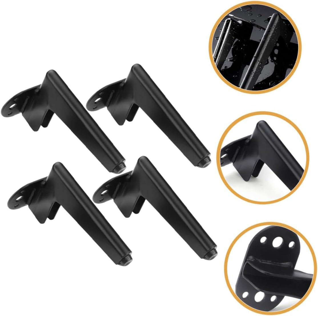 4pcs Metal Furniture Legs Replacement Sofa Legs Cabinet Support Hardware 14.5cm Heavy Duty Metal for Couch Table Furniture Maintenance