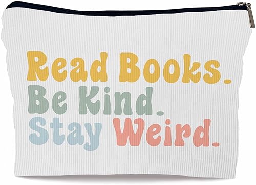 Miniatura 6 de Bolsa de maquillaje para amantes de los libros, regalos para amantes de los libros para mujeres, bolsa de maquillaje pequeña para leer libros Be