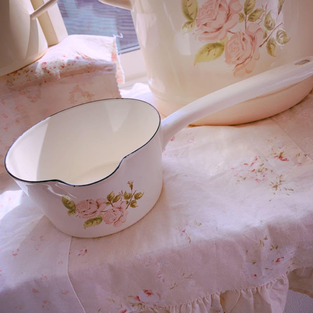 イマン imaneダイアナローズホーロー ミルクパン片手鍋