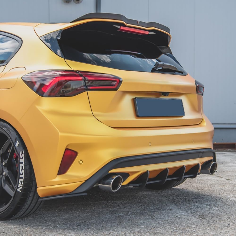 Tylny spojler samochodowy rozdzielacz dyfuzora, do Ford Focus ST MK4 2018-2021, tylna krawędź w stylu zderzaka