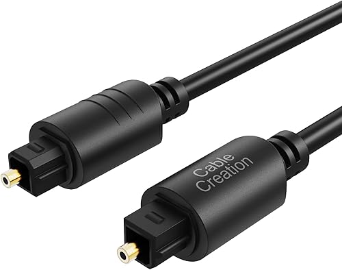 CableCreation 24FT Digital Fiber Optical Toslink Cable Gold Plated for Home Thea