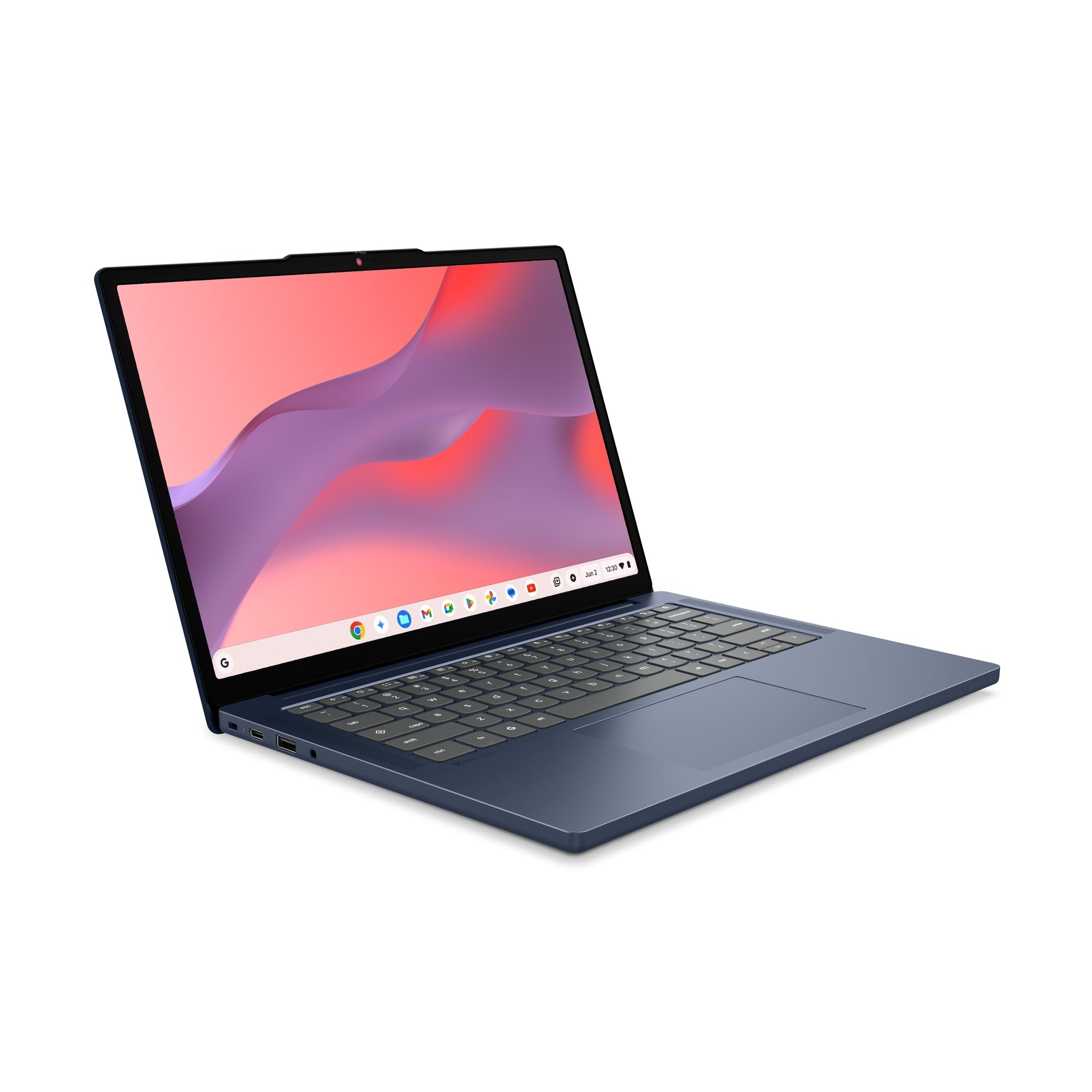Lenovo Chromebook Laptop | 14" WUXGA Display | MediaTek Kompanio 540 | 4GB RAM | 128GB SSD | ARM Mali-G57 MC3 Grafik | ChromeOS | QWERTZ | exkl. Farbe in Cosmic blau | 3 Monate Premium Care