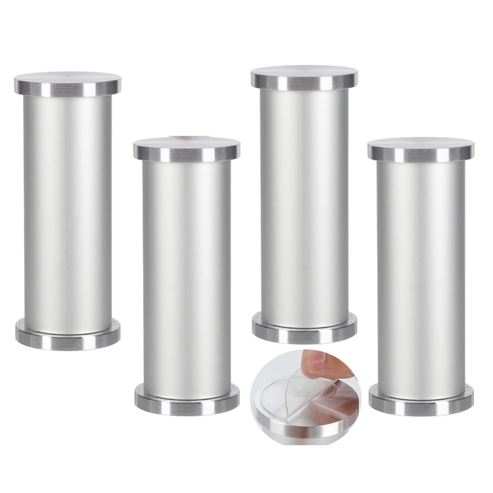 Patas de aleación de aluminio con fijación por adhesión para muebles y camas