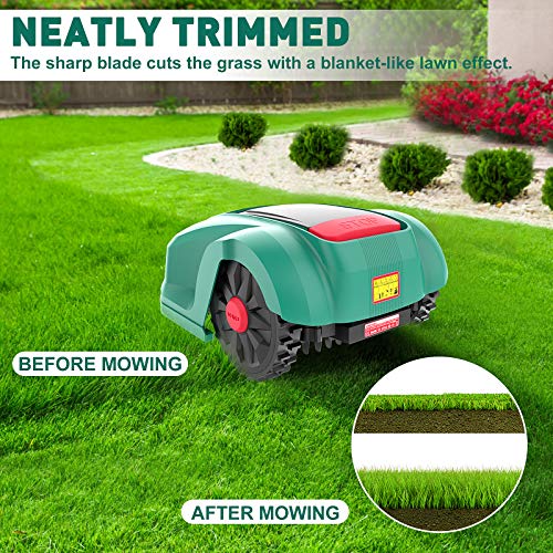 Mähroboter 24V, HYCHIKA Automatischer Rasenmäher für 800 m² Rasenfläche