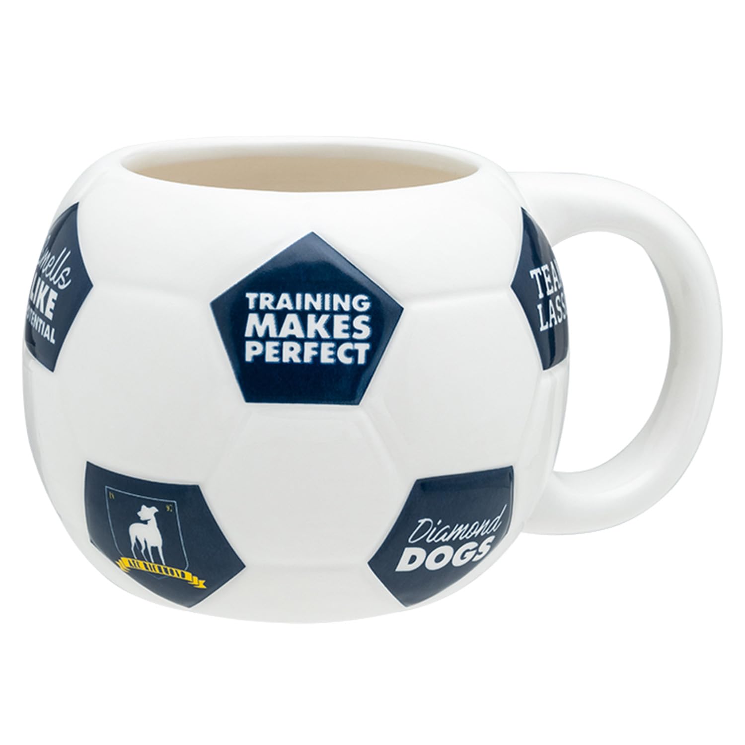 Paladone Ted Lasso Tasse in Fußballform, offizielles Lizenzprodukt von Ted Lasso, Fútbol oder Fußball-Kaffeetasse
