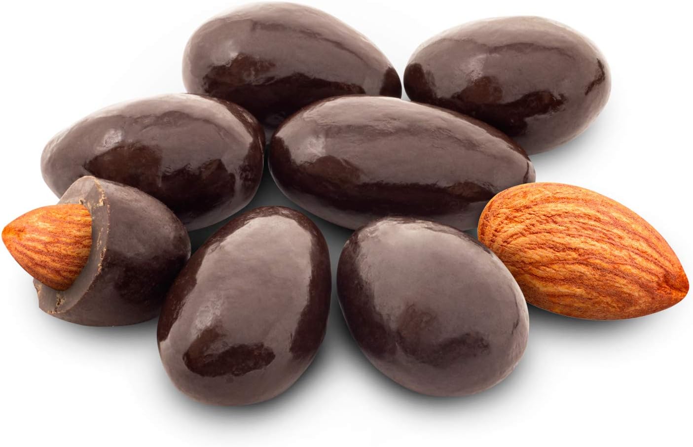 Dark Chocolate Covered Almonds | Bag | Crunchy Sna Nuts | Roasted