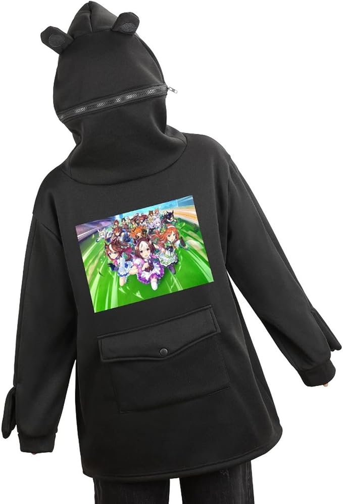 Amazon Co Jp ウマ娘 パーカー カエルのセーター 韓国カエルカジュアルフード付きパーカー カワイイパーカーの女性パーカースウェットカエルフロッグプルオーバーセータールースバージョン秋と冬ユニセックス プルオーバーグリーンプルオーバーセーターラージサイズ特大