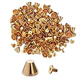 100pcs Cone Spikes Screwback Studs DIY Craft Cool Rivets Punk Stud Truncated Cone Style 11x8mm 1/2