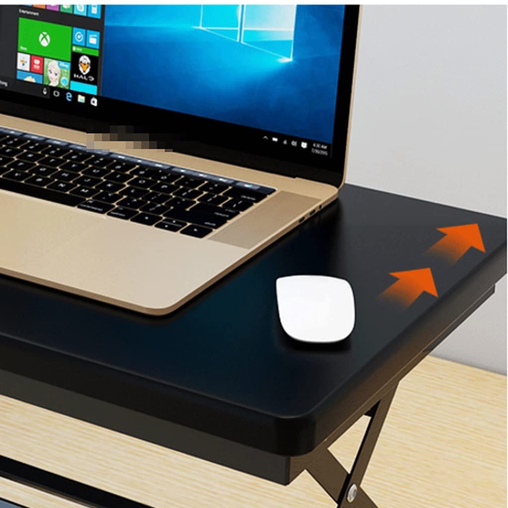 Convertisseur de Bureau Assis-Debout réglable avec 4 Niveaux de Hauteur – Convient pour Une Utilisation à la Maison et au Bureau (Blanc)