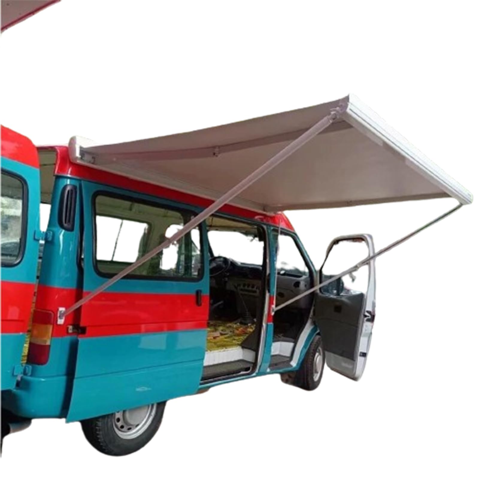 KJHYYPPWhite RV Awning Assembly, UV-resistant Awning, Waterproof Moisture-proof Awning, Suitable for RVs, Trailers, Campers (5m*2m)