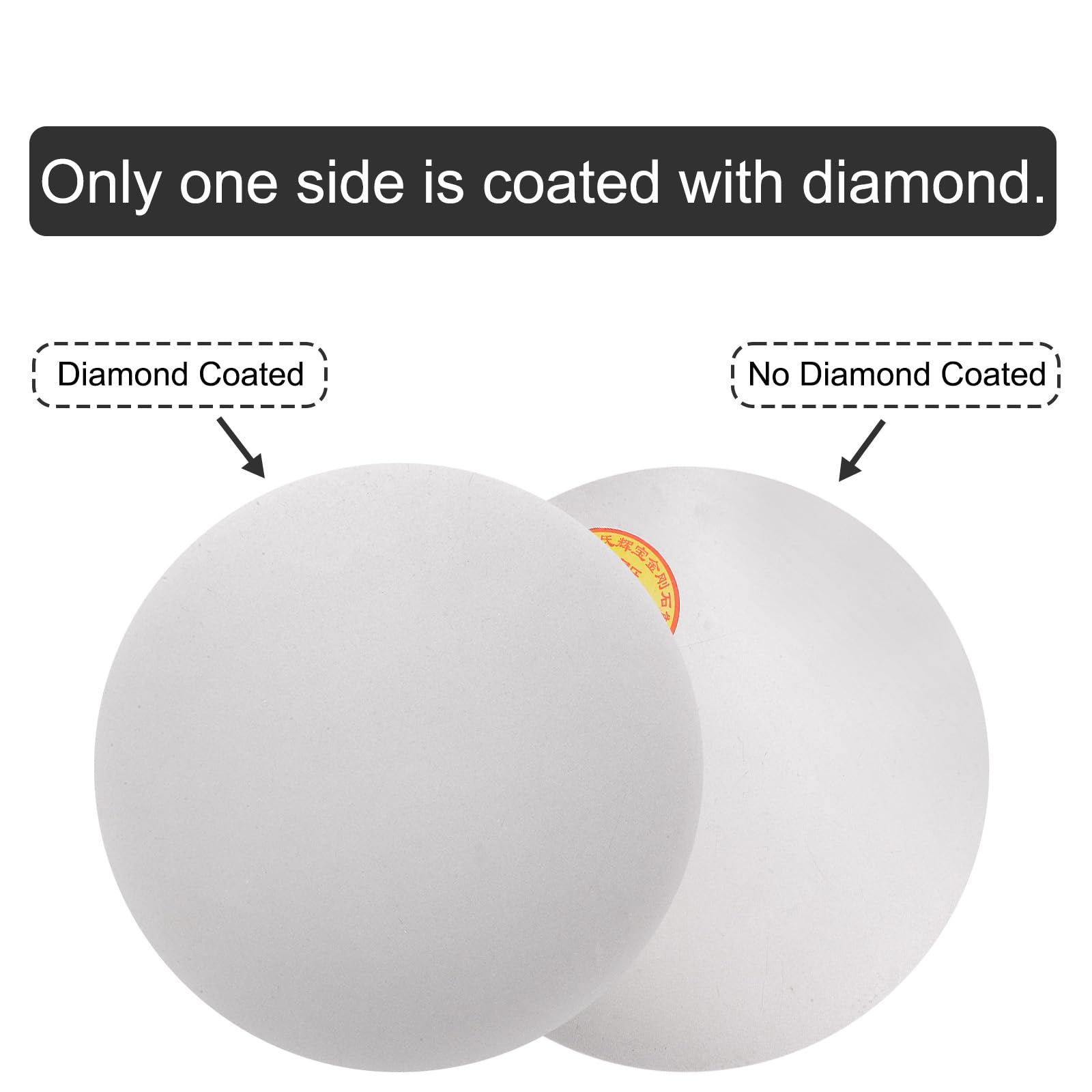 uxcell Disco de lijado de diamante, grano 800 sin agujero central, disco de pulido plano para azulejos de piedras preciosas, porcelana, vidrio, piedra y metal