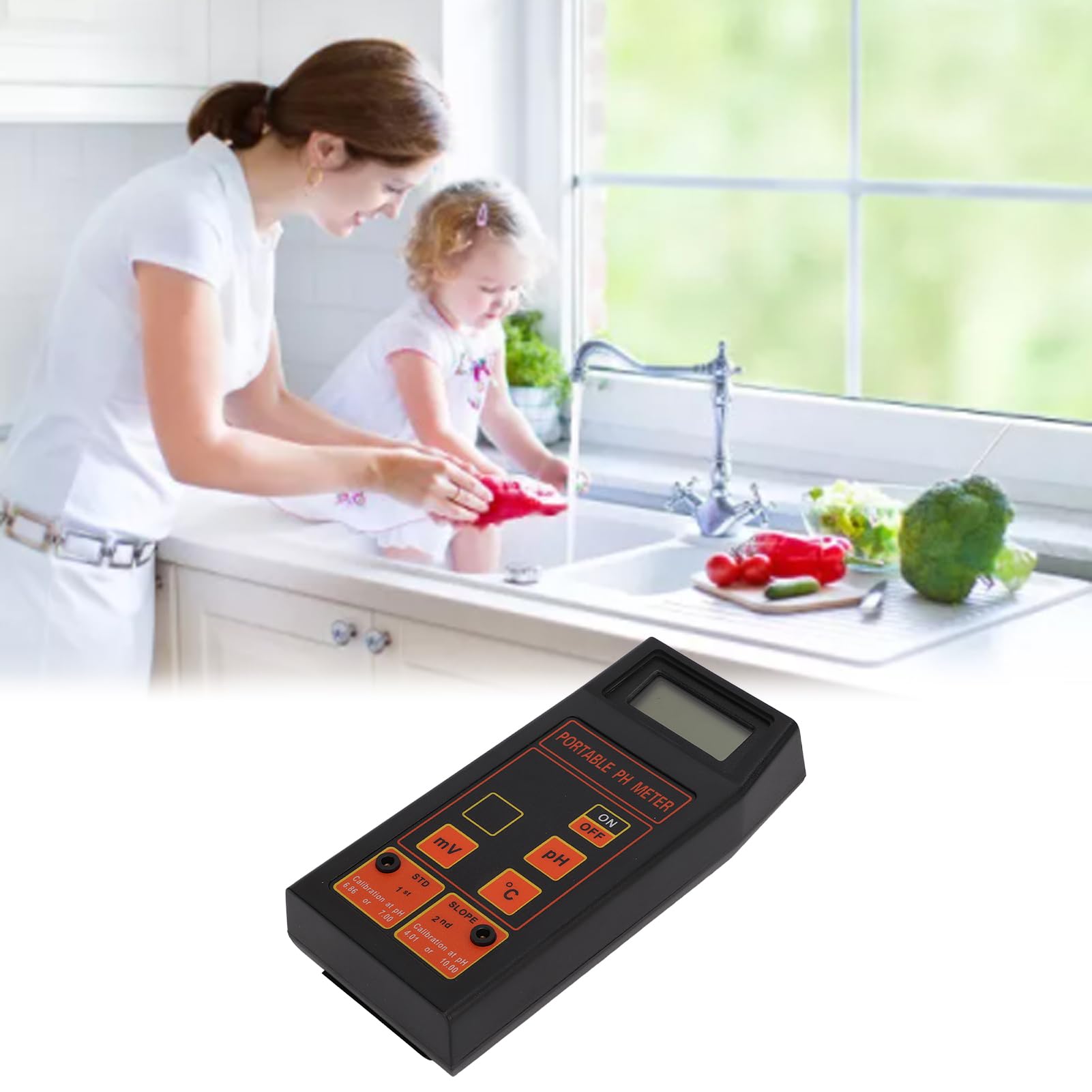 PH 013 PH-Temperaturtester und tragbares Wasserqualitätsmessgerät – Hochpräzises EC-Messgerät für die industrielle Wasseraufbereitung, Boden-, Obst- und Milchprüfung –
