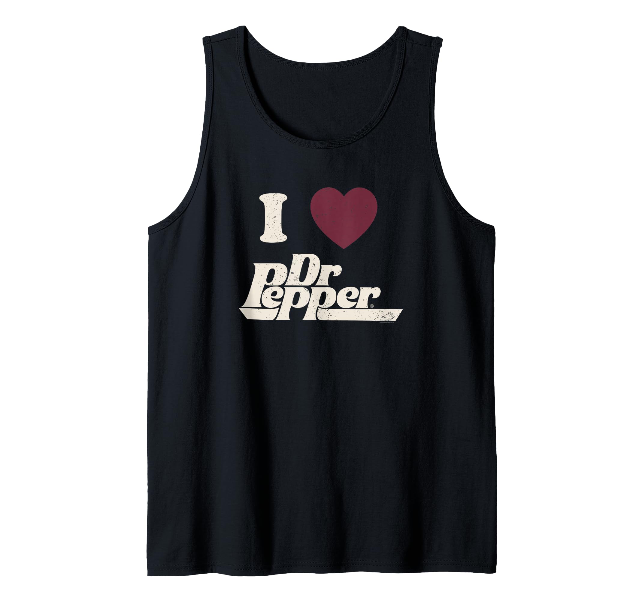 Valentine's Day I Heart Dr. Pepper Retro Tank Top