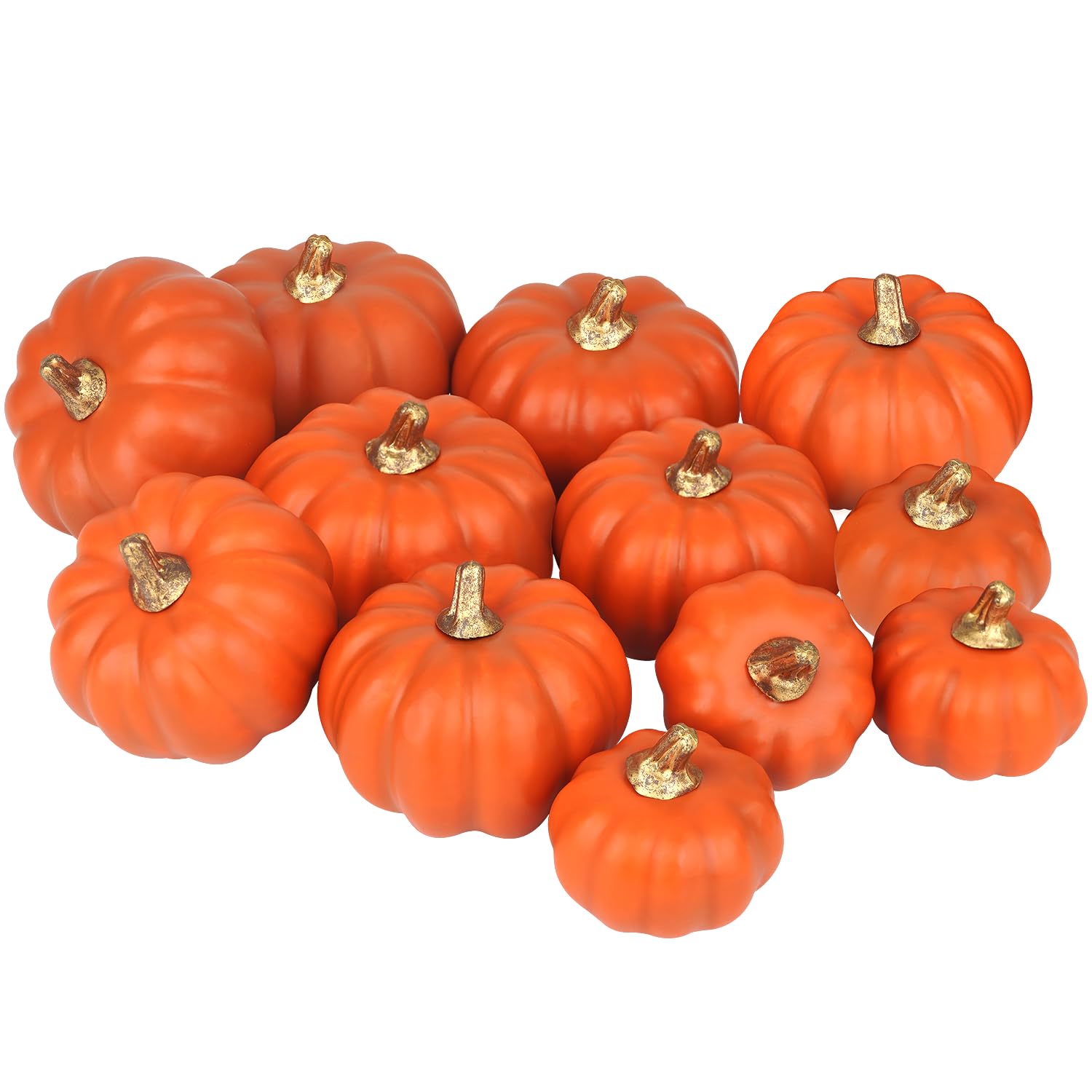 Artmag Dark Orange Pumpkins 12-Piece