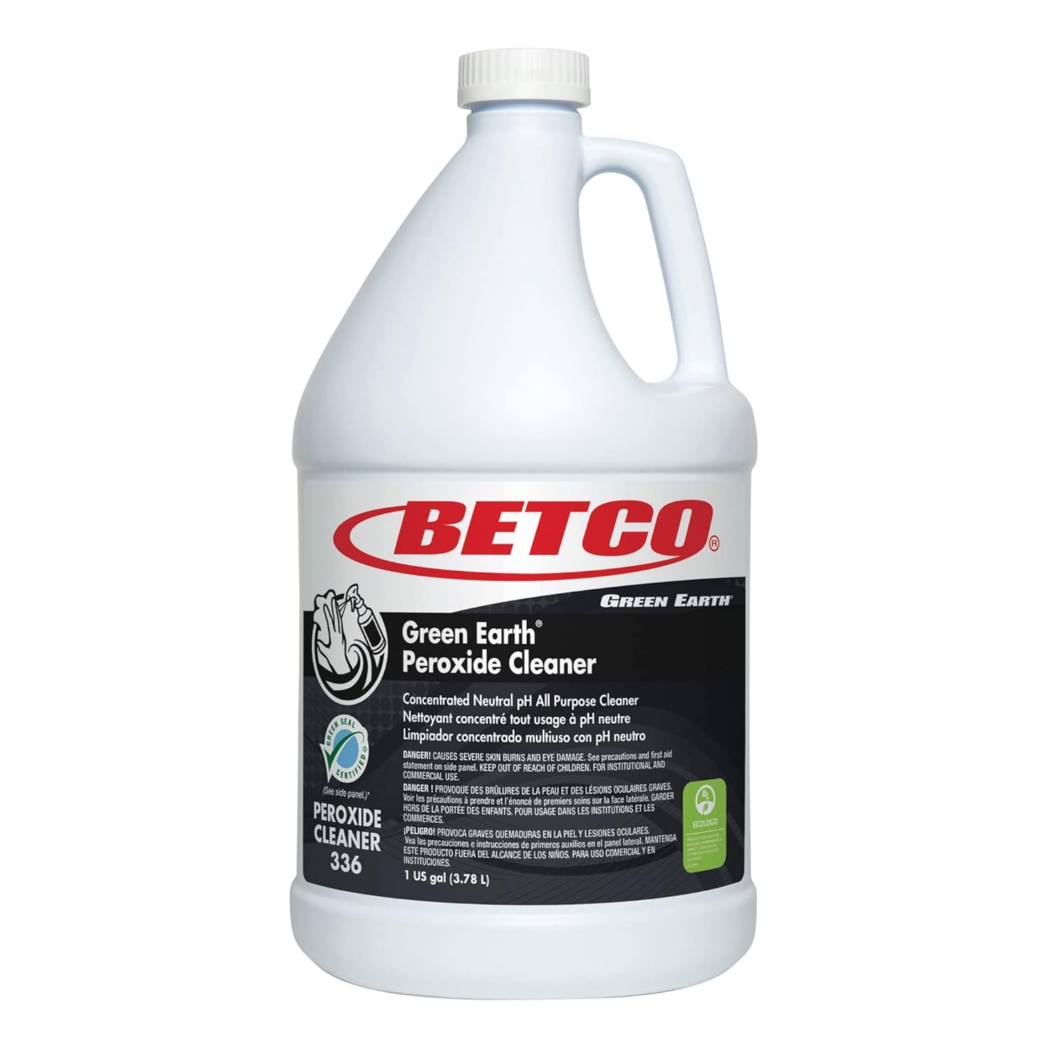 Betco, BET3360400EA, Green Earth Peroxide Cleaner, 1 Each, Clear (3360400EA)