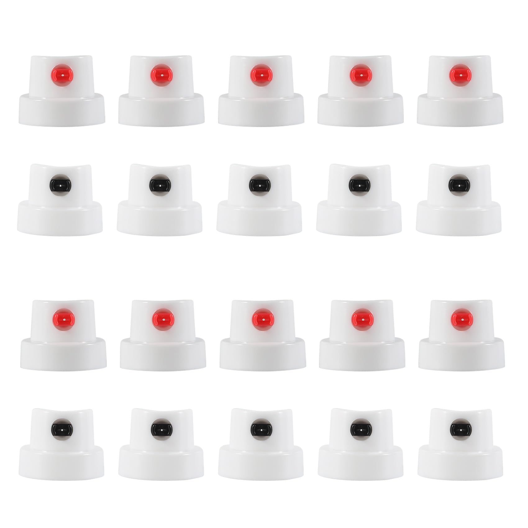 pofaa -Paint Caps Fit Female Cans,Flat Jet Caps -Can Nozzle-Calligraphy -Paint Nozzles -Paint Tips-20pcs