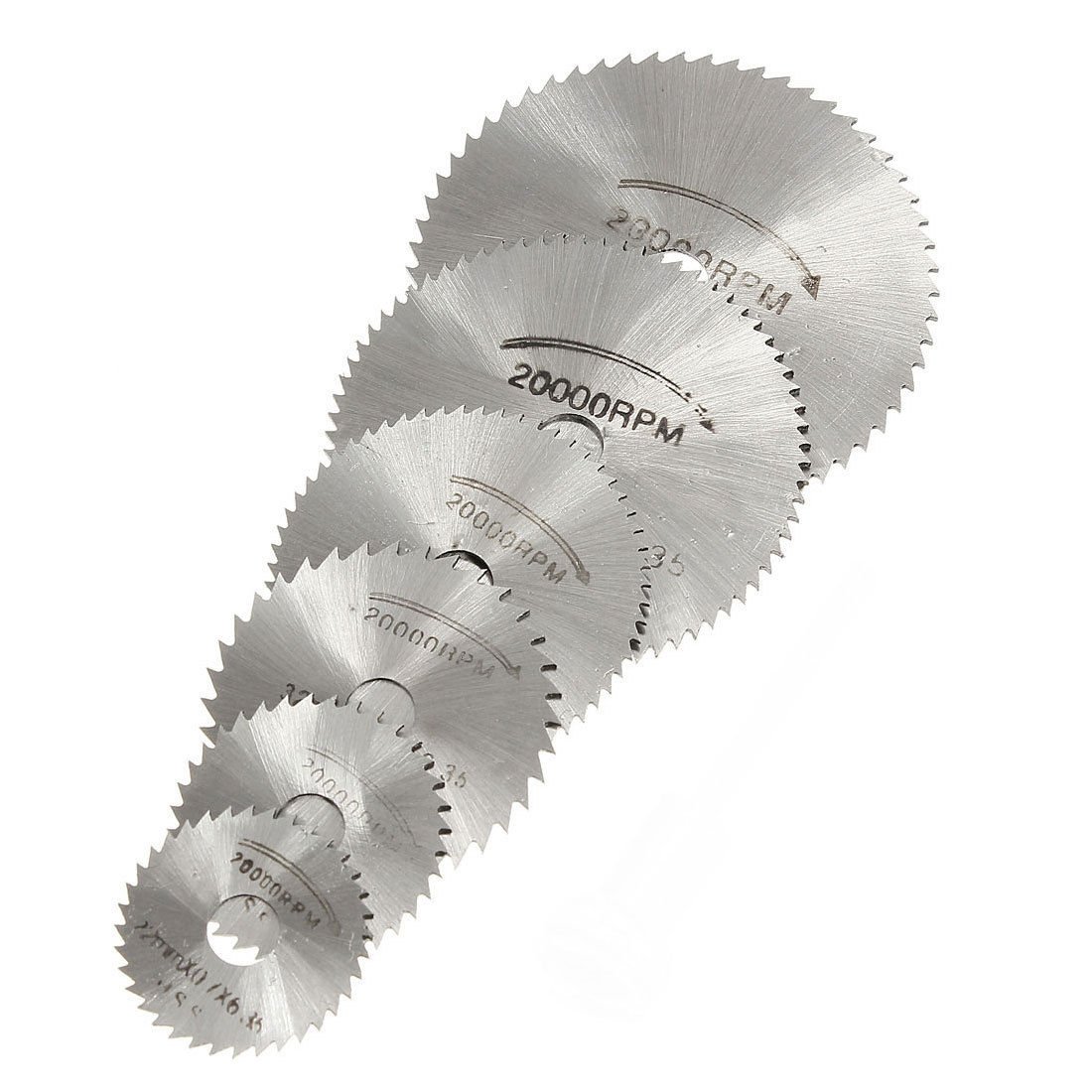 OriGlam 6PCS HSS Rotary Circular Saw Blades Cutting Discs, Wood Cutting Rotary Tool for Dremel Drills Rotary Mandrel