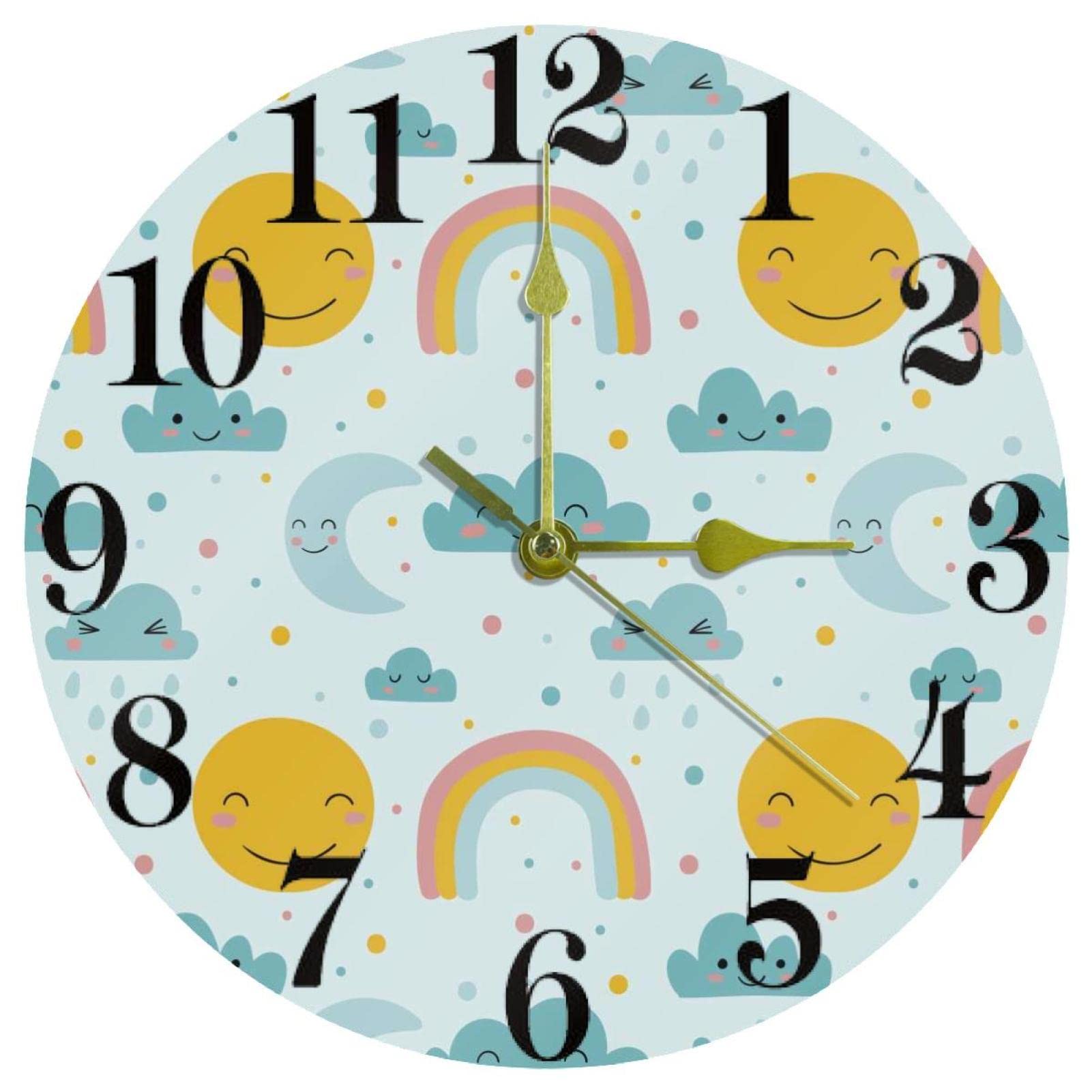 Horloge murale silencieuse sans tic-tac pour retrouver le sommeil au bureau