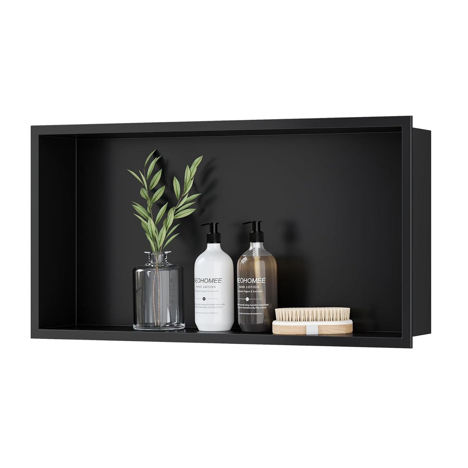 Shower Niche Insert Tile Ready Stainless Steel Shower Caddy Waterproof No Tile Needed Wall Niche for Bathroom Storage