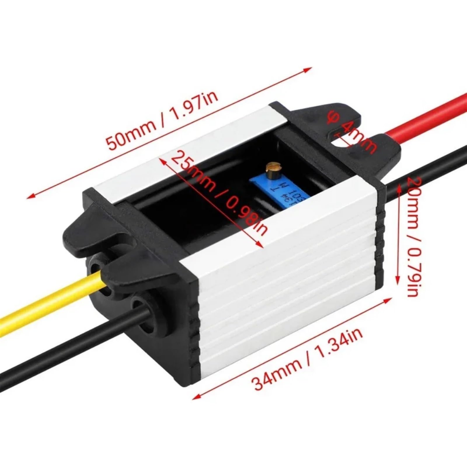 Convertitore USB da 12V a 5V DC 12V a Dual 5V 3A USB Buck Converter Modulo Step Down Converter Modulo regolatore di tensione ridotto Adattatore di alimentazione per auto