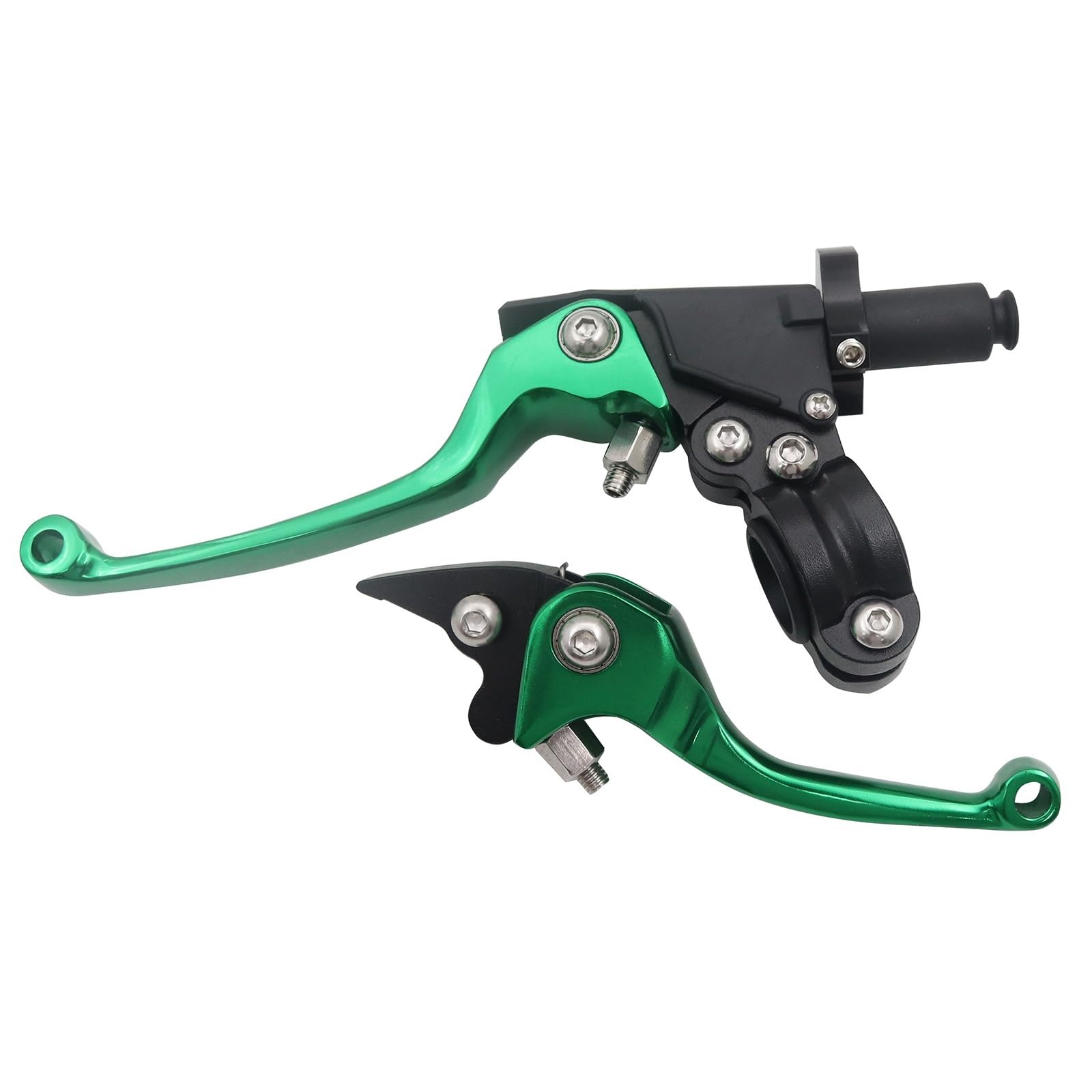Byskjz Green Motorcycle Brake Clutch For Kawasaki For Xr50 For Pit Motorcycle Cnc Clutch Asv Folding Brake Clutch Lever Set Dirt Bike Atv Quad Motocross(Green)