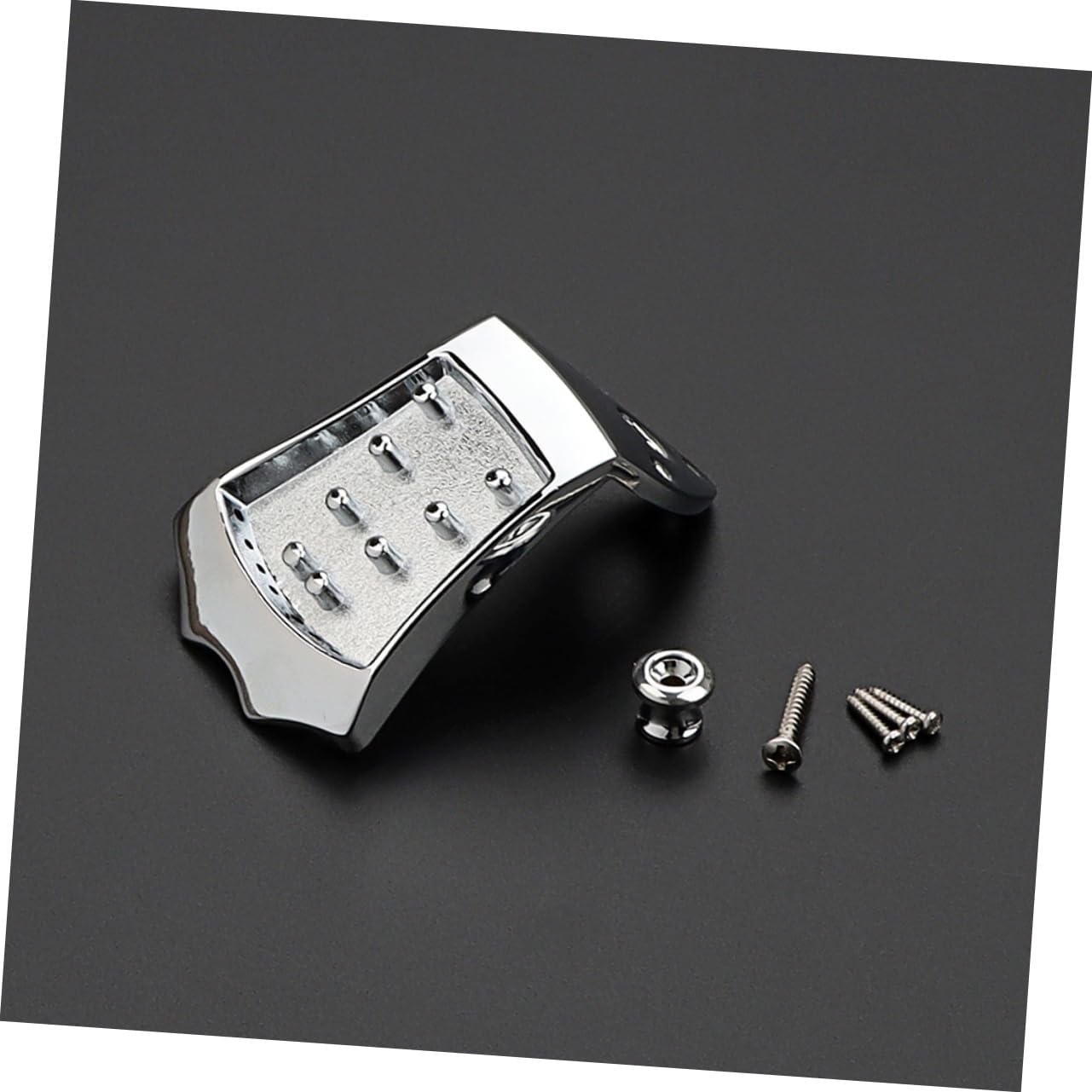 ifundom 8 String Mandolin Bridge Metal Tailpiece Part Replacement for Sound Improvement