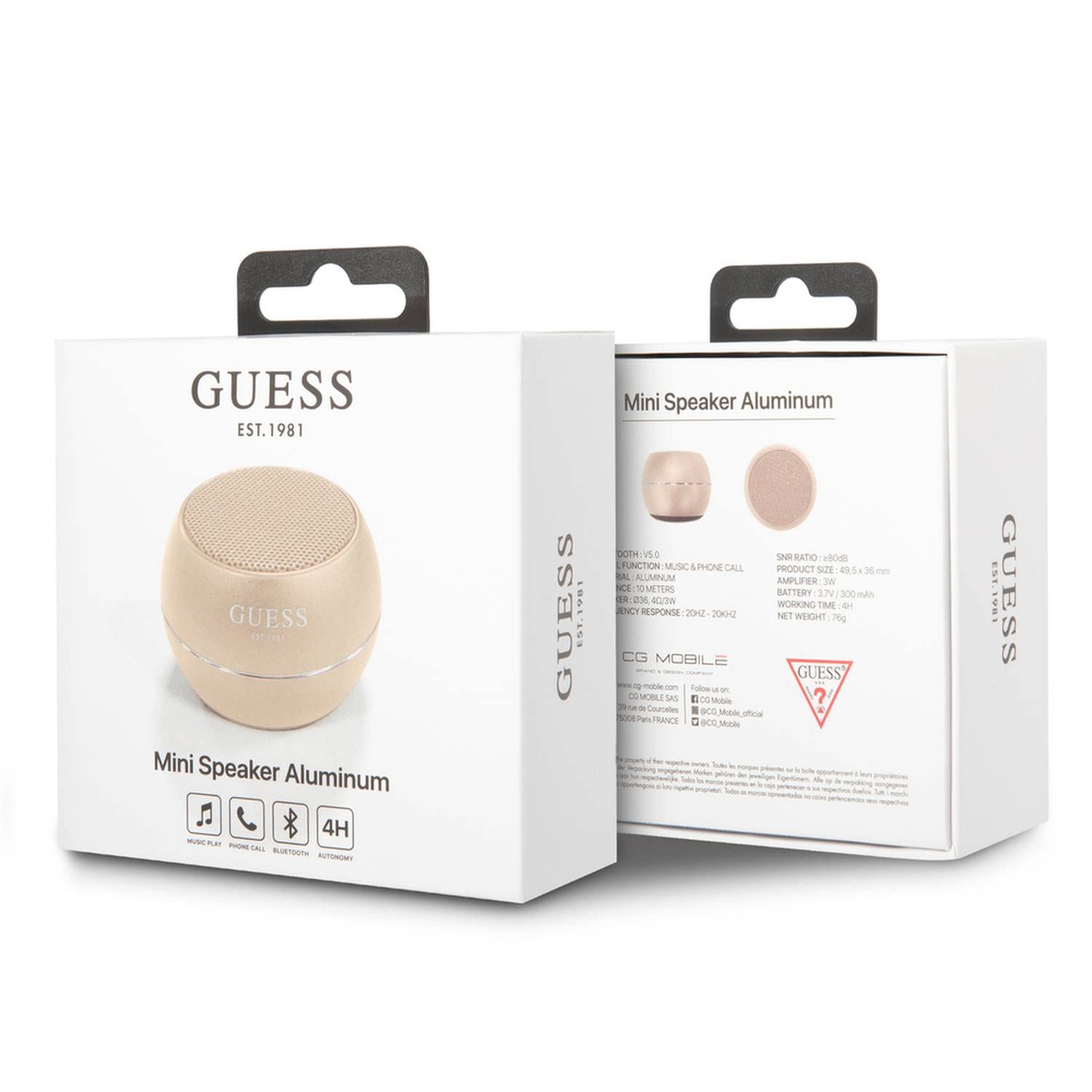 Guess GUATSGEU Silicone Case for AirTag Purple, red - Image 4