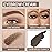 Medium Brown Eyebrow Powder Pomade Gel Shaper Makeup Kit with Dual-ended Brush, Eyebrow Stencil Kit for Women Shaping, Eye Brow Pomade Stencil Shaper Tinting kits for Women Long Lasting Waterproof