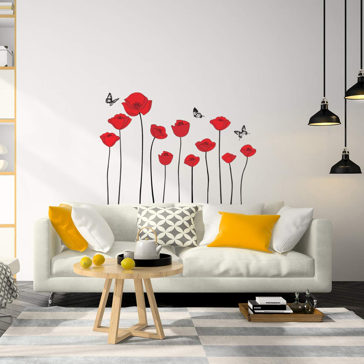 Ambiance Sonnenblumen Wandaufkleber – Selbstklebend, 110 X 40 Cm, Für Kinderzimmer & Wohnbereich