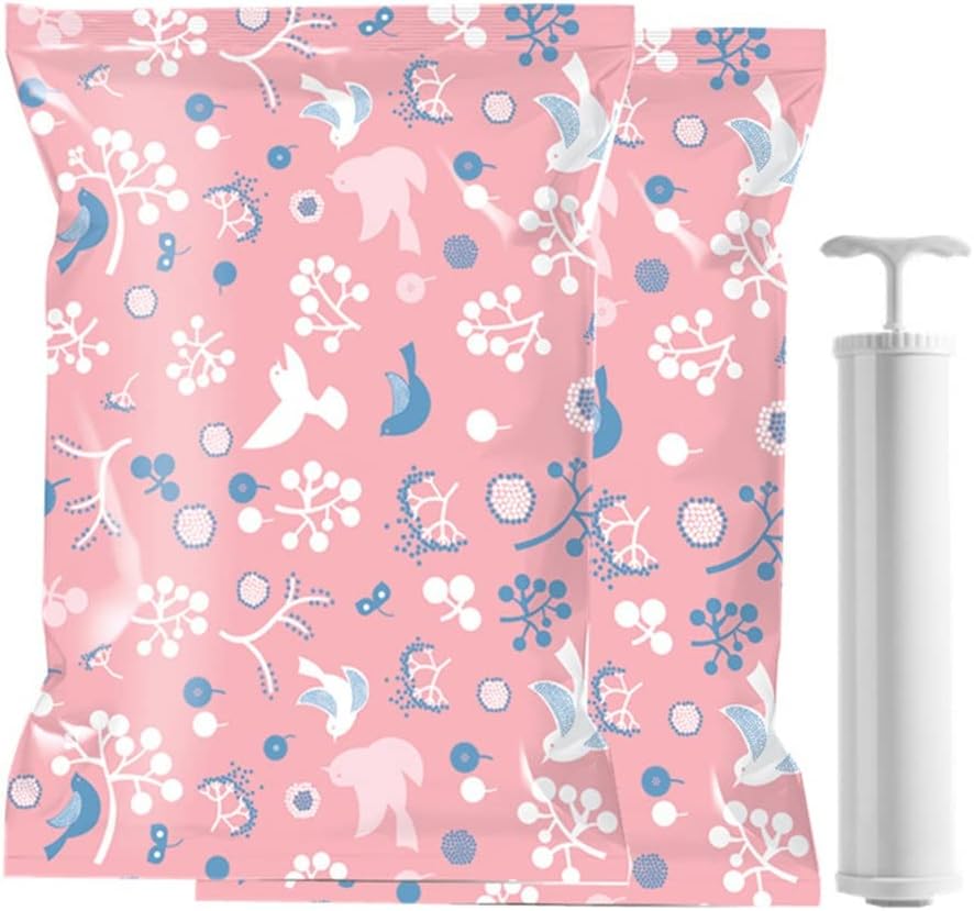 11Pcs/Set Vacuum Compression Bag Household Reusable Blanket Clothes Quilt Organizer with Hand Pump