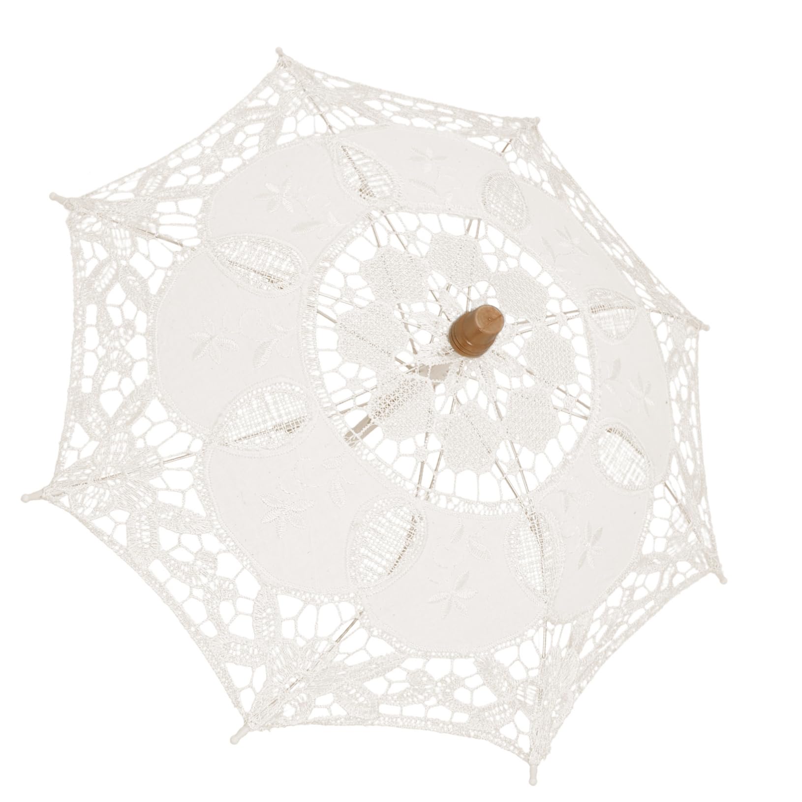 Parapluie de mariée vintage en dentelle blanche pour accessoire de photo de mariage