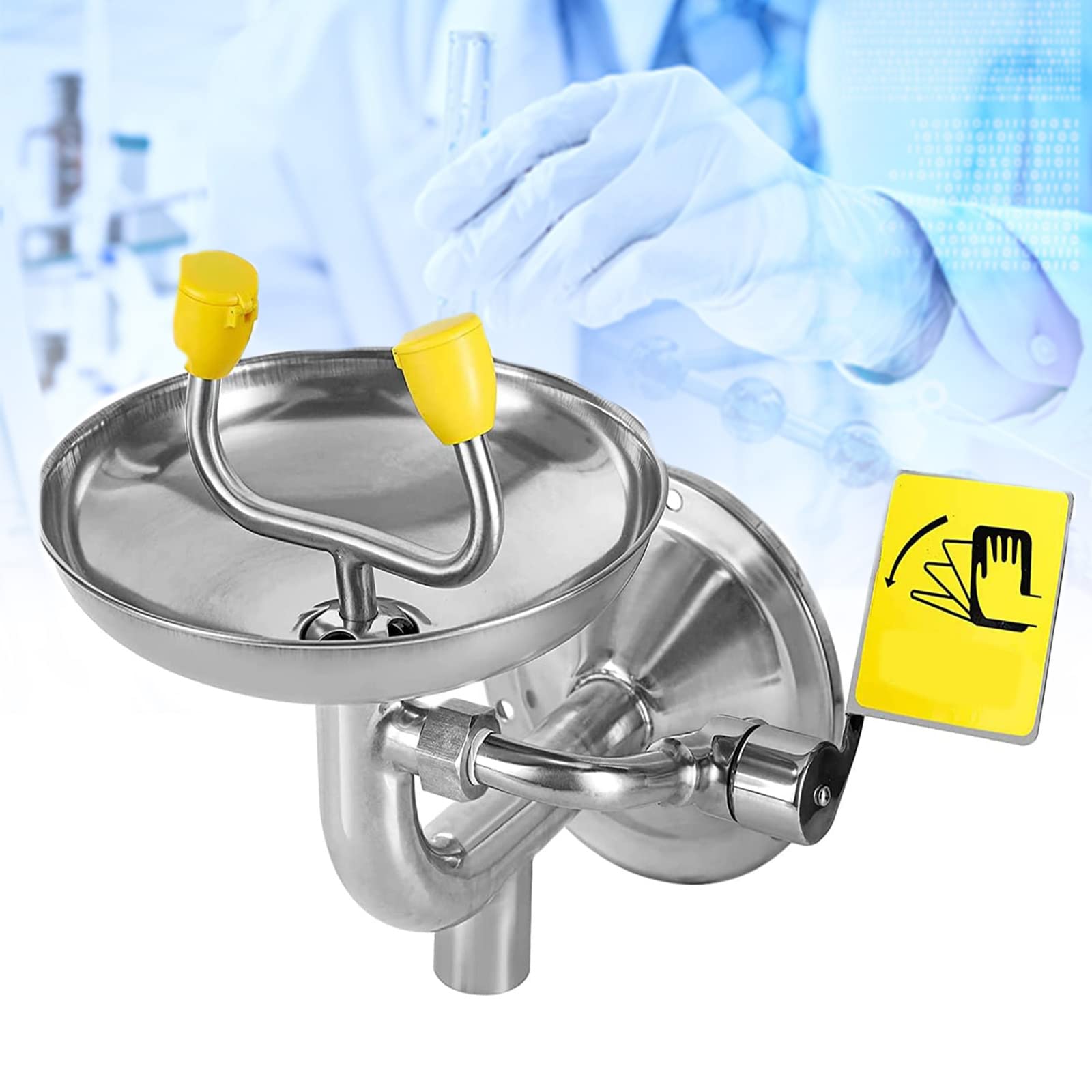 Buy ZZAMG Wall ed Eyewash Station, Eye Wash Unit with Dual Spray Heads