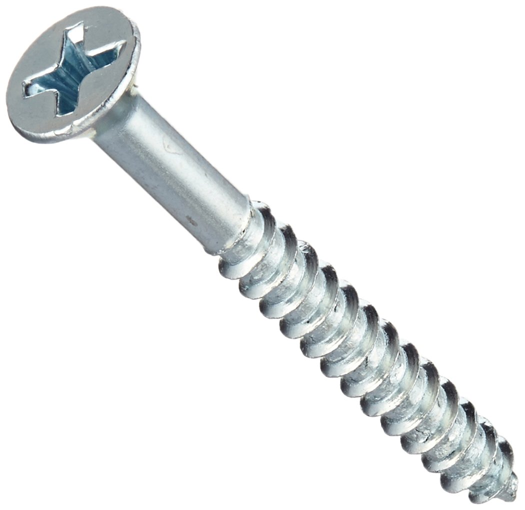 The Hillman Group 40830 Flat Head Phillips Wood Screw, 8-Inch x 3/2-Inch, 75-Pack