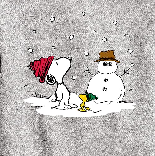 HYBRID APPAREL - Peanuts - Snoopy Woodstock Snowman - Toddler & Youth Crewneck Fleece Sweatshirt3