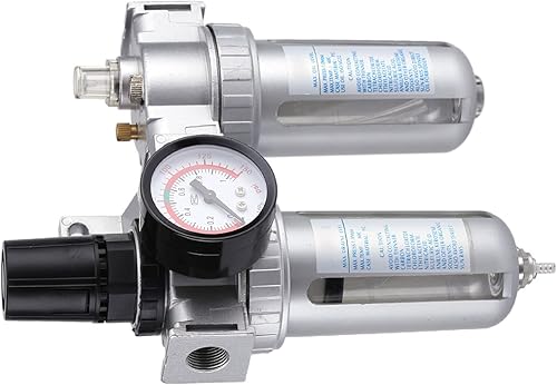 Miniatura 8 de Compresor de filtro de presión de aire Regulador neumático Lubricador Válvula de drenaje Trampa de agua Separador de aceite-agua para herramientas