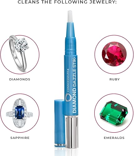 Miniatura 5 de CONNOISSEURS Diamond Dazzle Stik - Portable Diamond Cleaner for Rings and Other Jewelry - Bring Out The Sparkle in Your Precious Stones