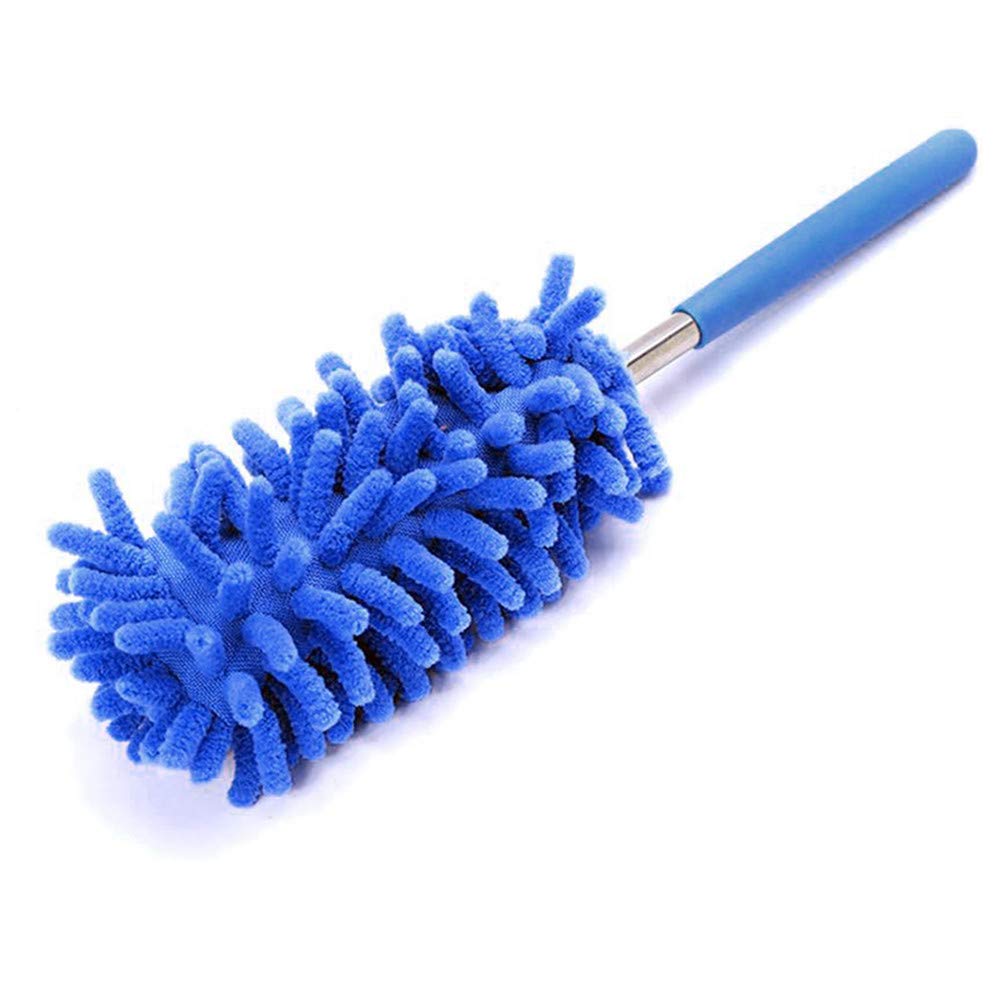 Tooloflife Blue T&F Telescopic Duster, Duster, Extendable Telescopic Handle, Microfibre Duster, Scratch-Free Dust Wiper.