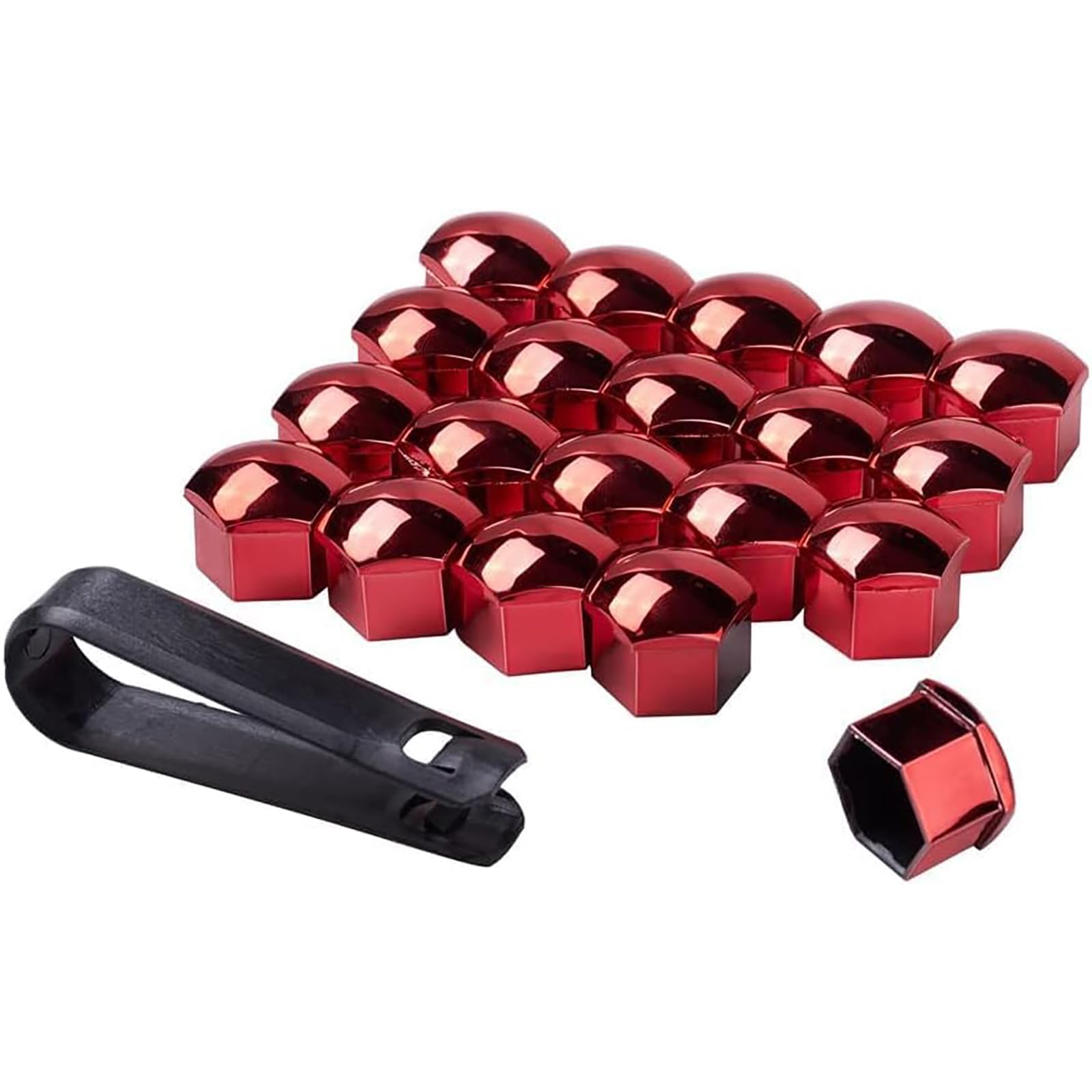 20-PC Lug Nut Covers For Lexus RX350/RX450H 2023-2025 - 17mm Silver Wheel Bolt Caps