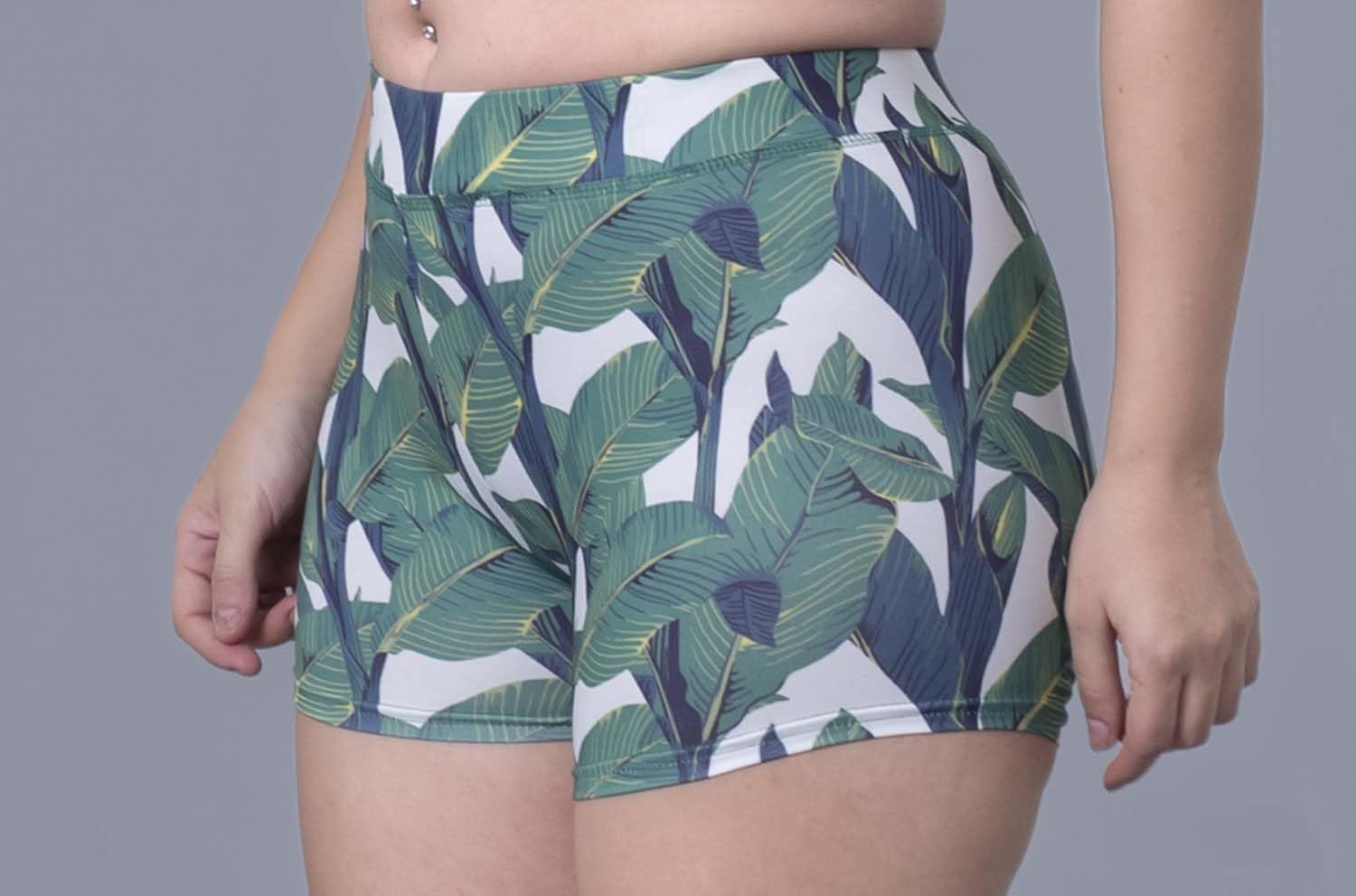 Keepfit Green Round Neck Sleeveless`Tropical Printed Plus Size Swim Set for Women & Girls |Swimming Suit for Women 4