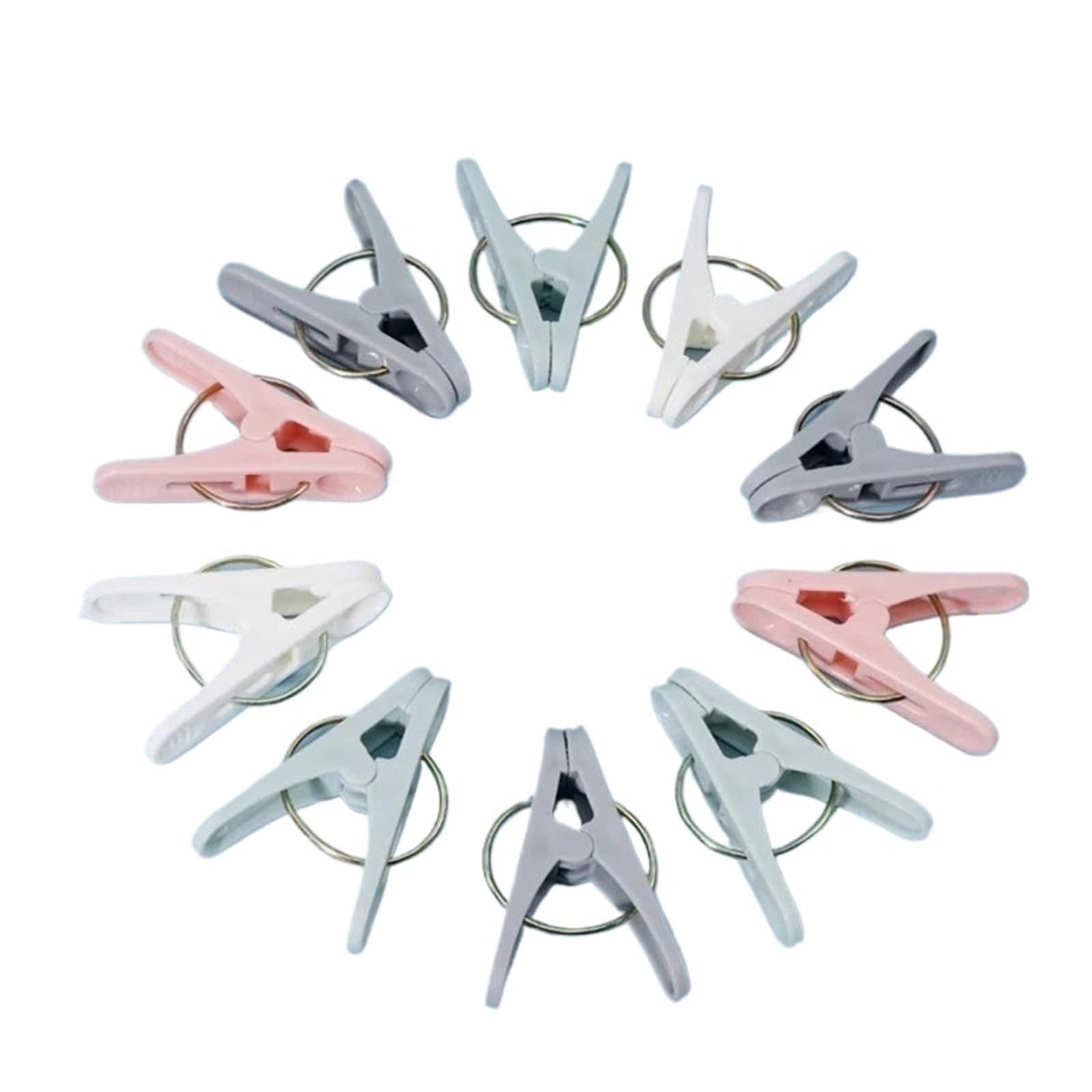 Pinces à linge en plastique multicolores pour étendre les vêtements et chaussettes | 50 PCS