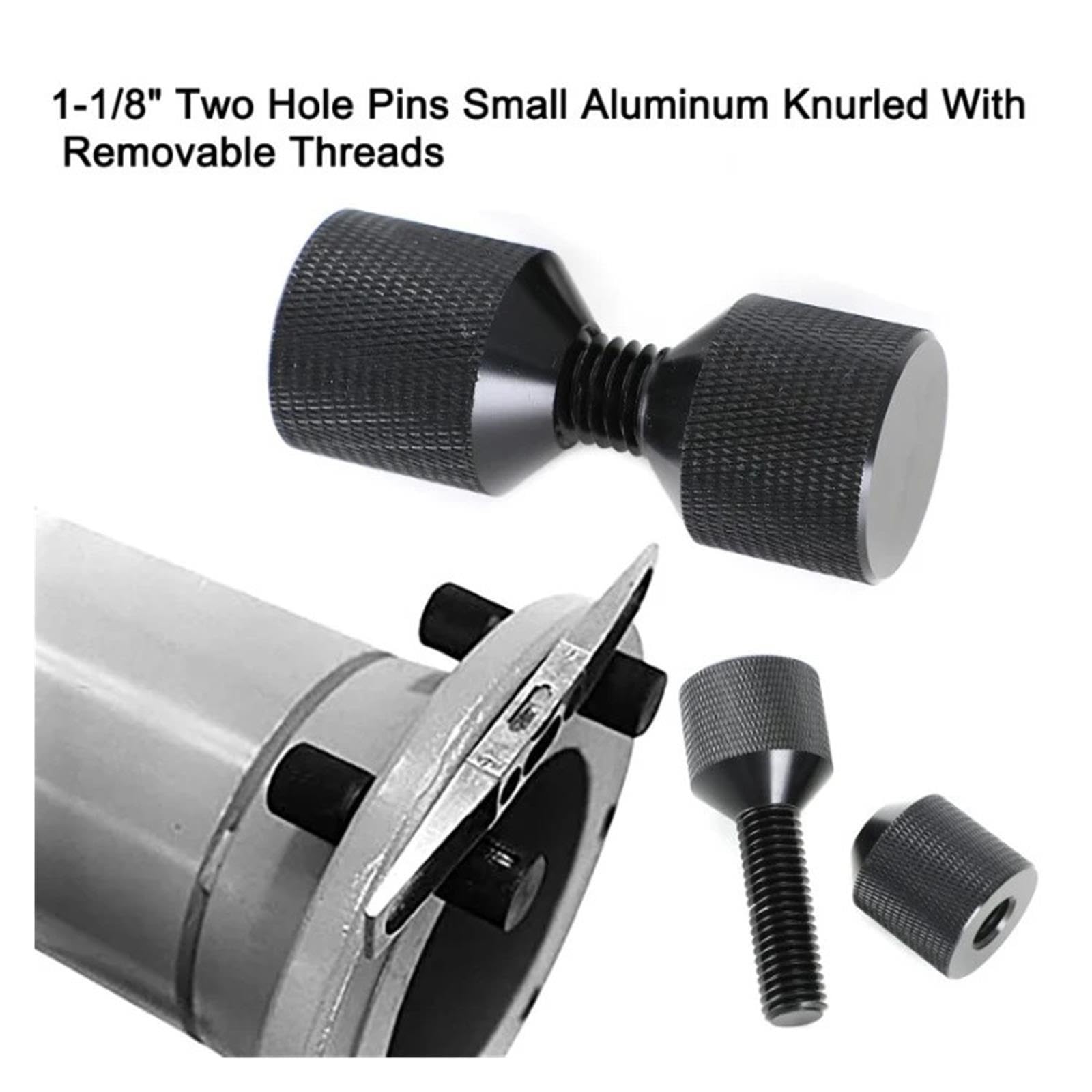 Set di perni a due fori in alluminio da 1-1/8"